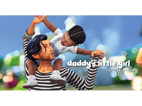 Mix Daddy's little girl by simmireen - The Sims 4 Custom Content