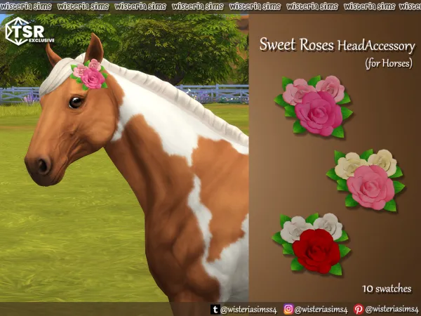 Maxis Match Accessories for your pretty Horses - The Sims 4 Custom Content
