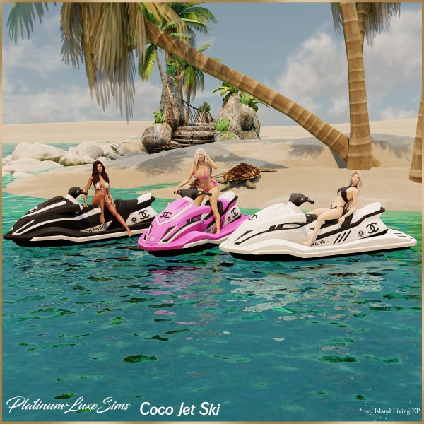 Alpha Coco Jet Ski by simsfinds - The Sims 4 Custom Content