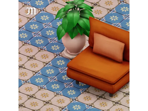 Floral Tiles - 12 swatches by myshunosun