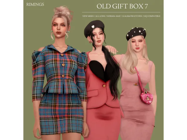 Alpha [RIMINGS] OLD GIFT BOX 7 by RIMINGS - The Sims 4 Custom Content