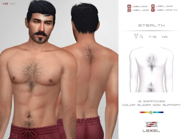 LEXEL - Stealth (Set of body hair)
