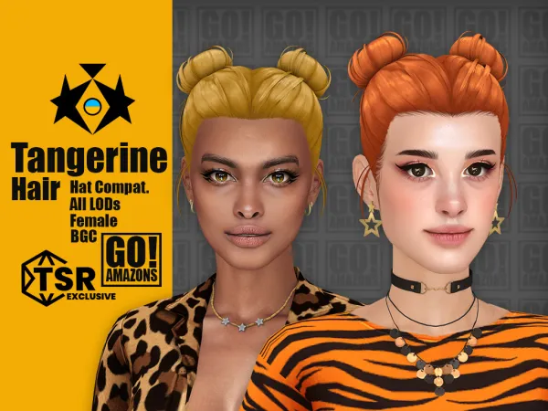 Maxis Match TANGERINE by goamazons - The Sims 4 Custom Content