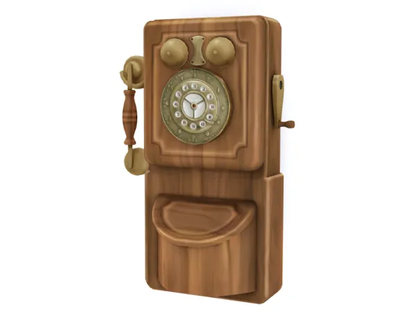 Maxis Match 1920s wall phone - The Sims 4 Custom Content