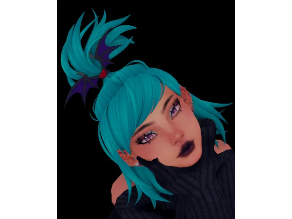 Maxis Match Komori Hair by Saruin - The Sims 4 Custom Content