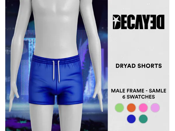 Mix Dryad Shorts (Sample) by DECAYED - The Sims 4 Custom Content