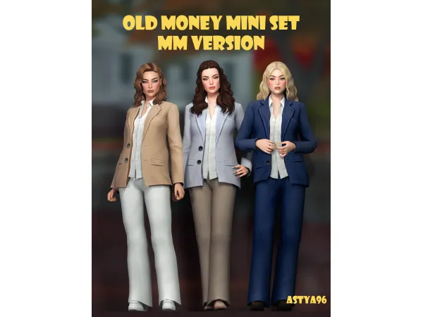 Mix Old Money Mini Set MM Version by astya96 - The Sims 4 Custom Content