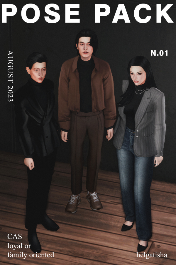 Mix ( ) Pose Pack N01 CAS by simsfinds - The Sims 4 Custom Content
