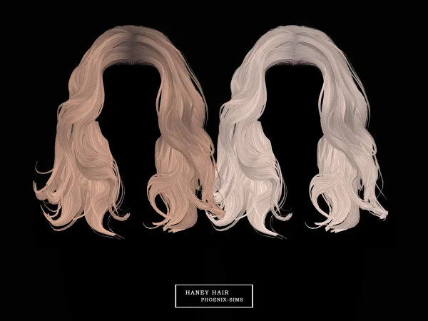 Alpha Haney Hair - The Sims 4 Custom Content