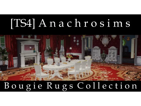 Mix [ ] Bougie Rugs Collection (7x5) by AnachroSims - The Sims 4 Custom Content