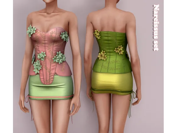 Alpha Narcissus Set by Belaloallure - The Sims 4 Custom Content