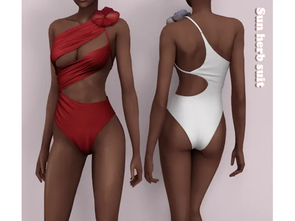 Alpha Sun Herb Suit by Belaloallure - The Sims 4 Custom Content