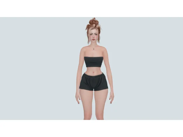 Alpha Sleepwear Set by Paberu - The Sims 4 Custom Content