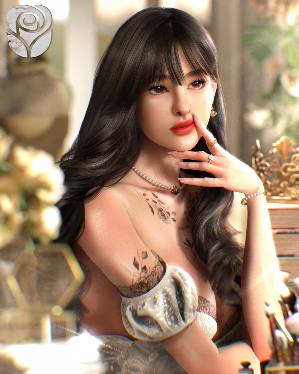Mix [ROSELIPA] Between the lip by simsfinds - The Sims 4 Custom Content