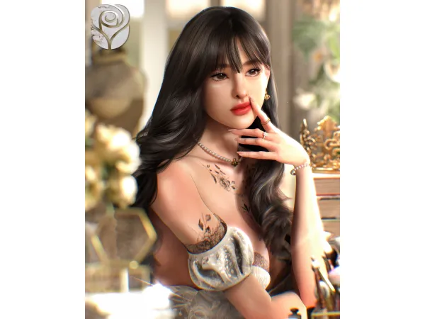 Mix [ROSELIPA] Between the lip by ROSELIPA - The Sims 4 Custom Content