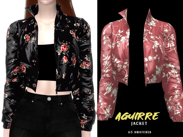 Alpha Aguirre Jacket - The Sims 4 Custom Content