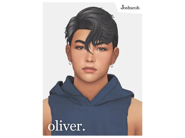 Maxis Match Oliver Hair (jo_se_oh joshseoh) by Josh - The Sims 4 Custom Content