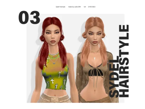 Alpha Sydel Hairstyle by LeahLilith - The Sims 4 Custom Content
