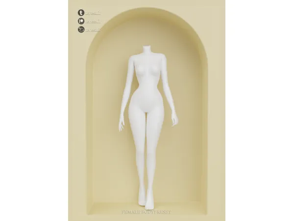 Mix [teresaft] Sims4 Female BodyPreset 04 Marilyn Monroe - The Sims 4 Custom Content