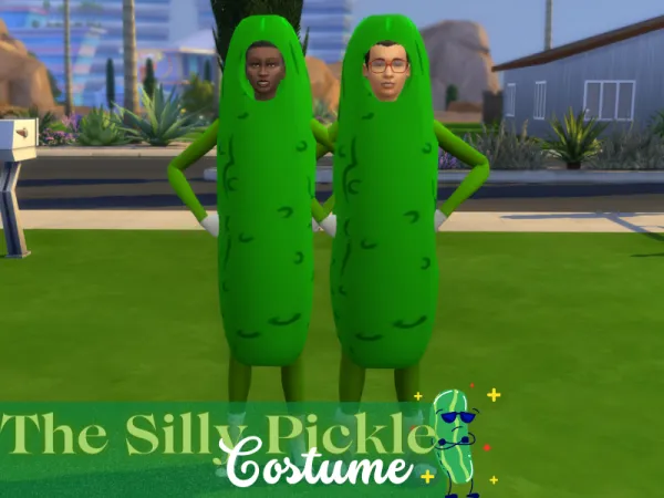 Maxis Match The Silly Pickle Costume - The Sims 4 Custom Content