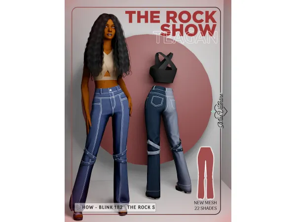 Maxis Match Teagan Pants by MissValentine - The Sims 4 Custom Content