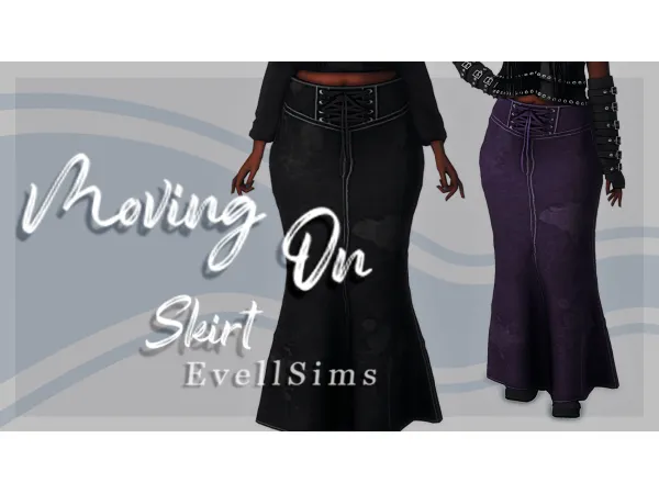 Alpha Moving On Skirt by EvellSims - The Sims 4 Custom Content