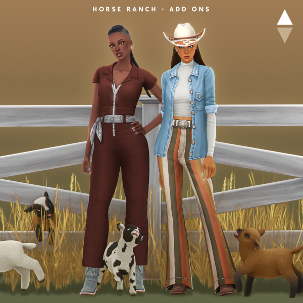 Maxis Match Horse Ranch Add Ons Pack by simsfinds - The Sims 4 Custom Content