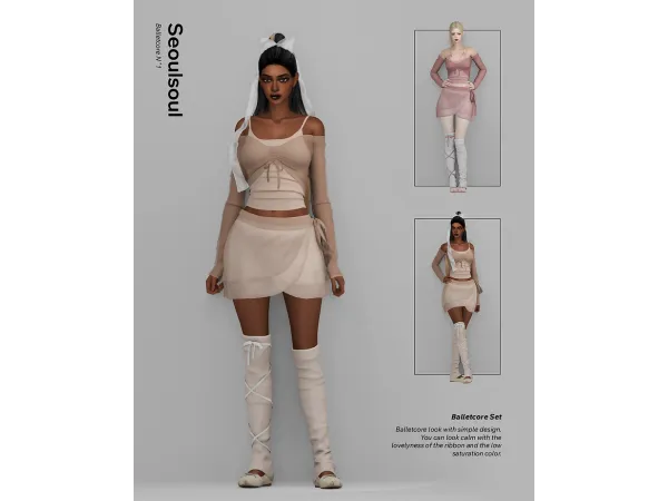 Alpha Balletcore N1 - The Sims 4 Custom Content