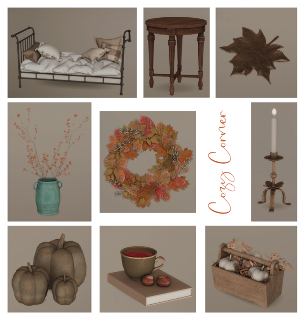 Alpha Cozy Corner by pinkbox_anye - The Sims 4 Custom Content