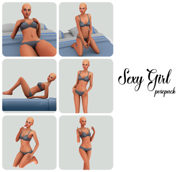 Alpha Sexy Girl posepack by bommie-sims - The Sims 4 Custom Content
