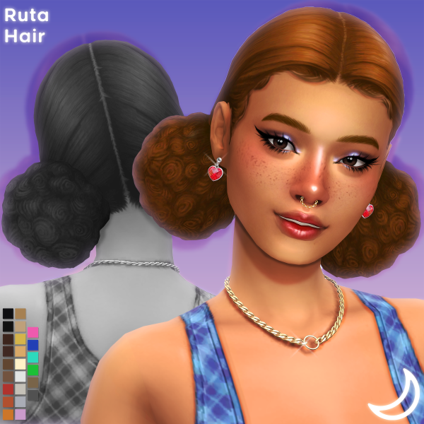 Maxis Match RUTA HAIR by simsfinds - The Sims 4 Custom Content