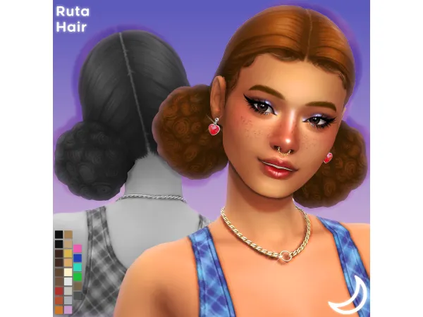 Maxis Match RUTA HAIR by IMVIKAI by ImVikai - The Sims 4 Custom Content