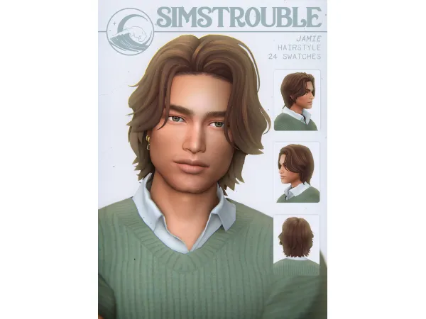 Maxis Match Jamie Hairstyle by simstrouble by simstrouble - The Sims 4 Custom Content