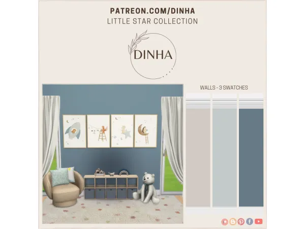 Mix Little star collection - The Sims 4 Custom Content