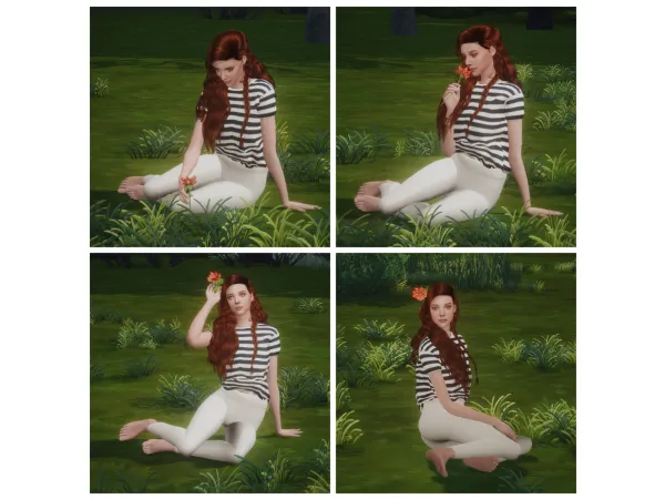 Mix The poses with a flower - The Sims 4 Custom Content