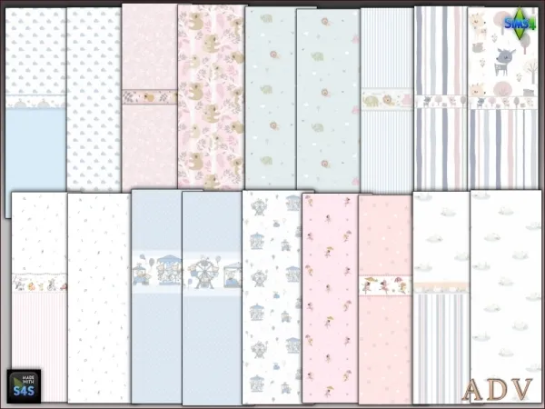 Wallpapers for the nursery room