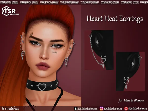 Alpha Heart Heat Set - The Sims 4 Custom Content