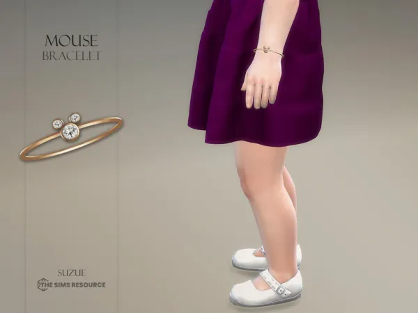 Alpha Mouse Bracelet Toddler - The Sims 4 Custom Content