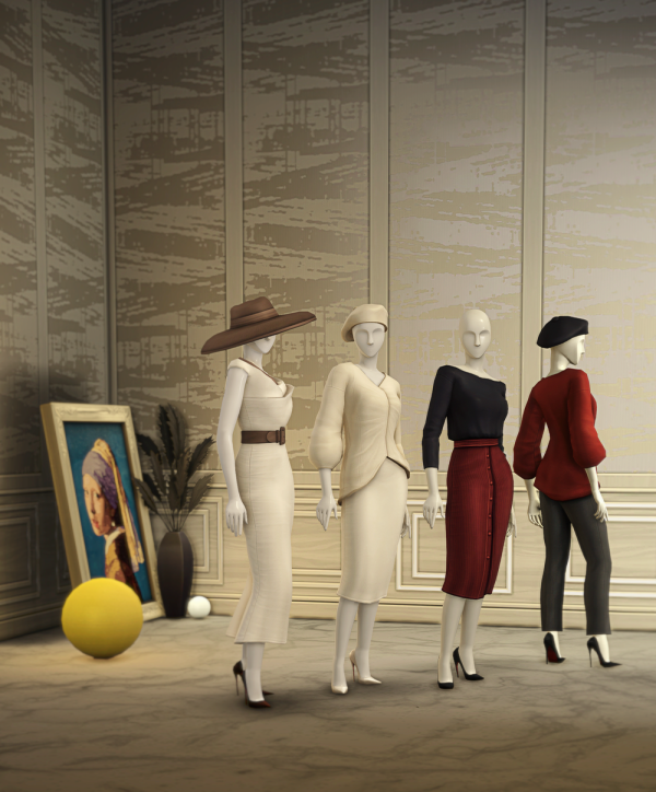 Maxis Match Baroness IV by simsfinds - The Sims 4 Custom Content