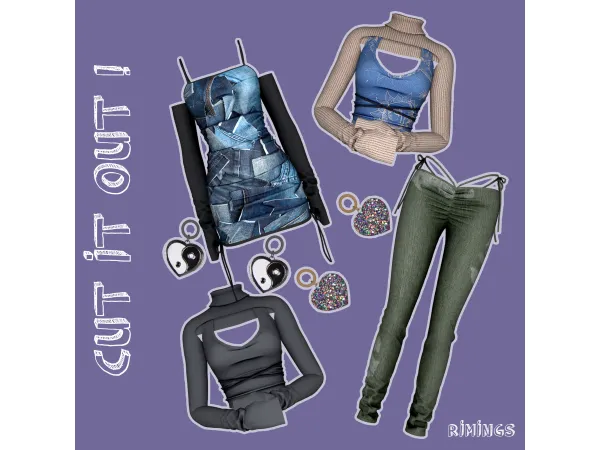 Alpha [RIMINGS] Cut It Out by RIMINGS - The Sims 4 Custom Content