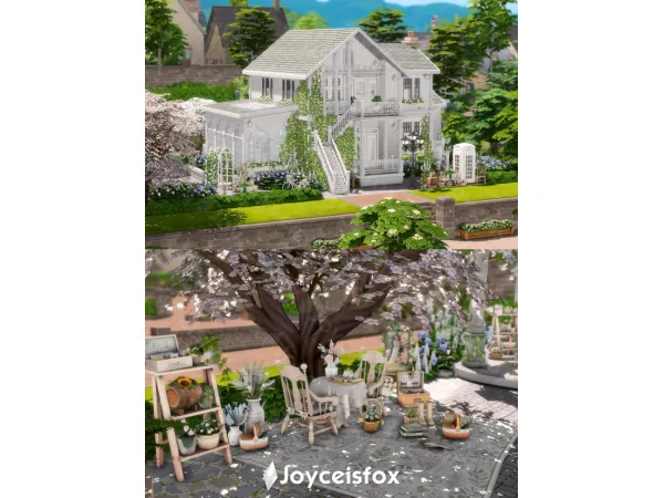 Mix LOTS SUMMER GARDEN by Joyceisfox - The Sims 4 Custom Content
