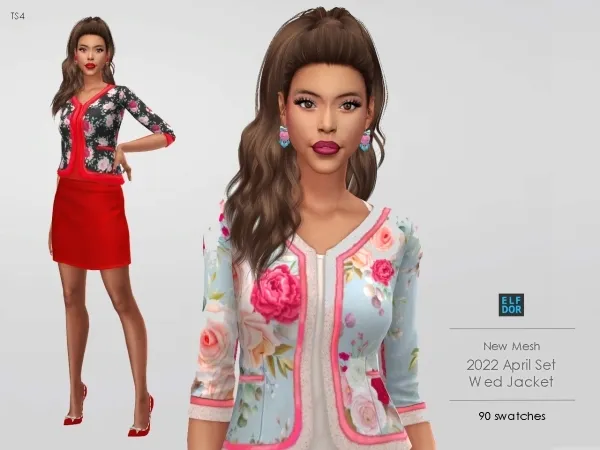 Maxis Match Just A Jacket - The Sims 4 Custom Content