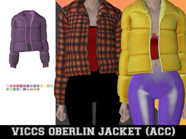 Alpha VICCS_OBERLIN JACKET ACC (TEEN ELDER) - The Sims 4 Custom Content
