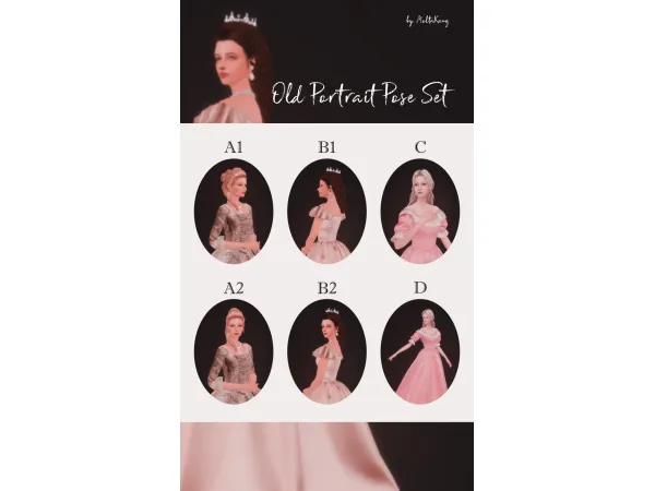 Mix [MoltaKang] Portrait Set A - The Sims 4 Custom Content