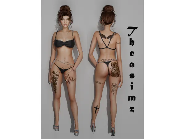 Cindy tattoo set 01  by Theasimz