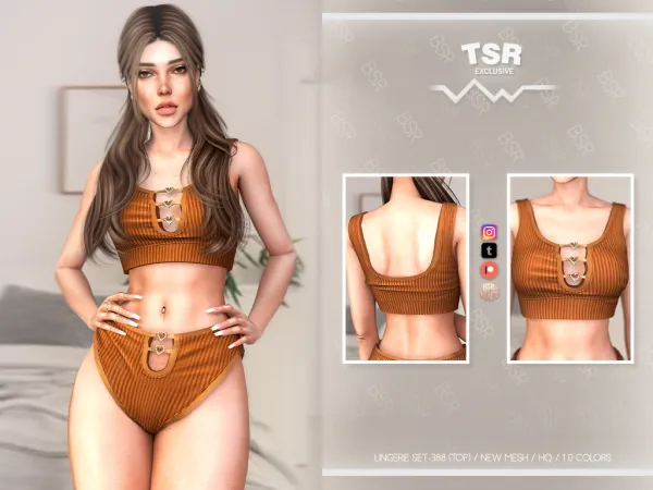 Alpha LINGERIE SET 388 BD1057 BD1058 tr by busra - The Sims 4 Custom Content