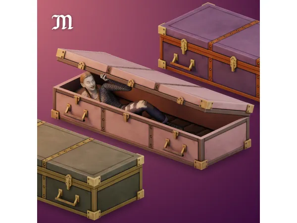 Maxis Match Simblreen Vampire Coffin by myshunosun - The Sims 4 Custom Content