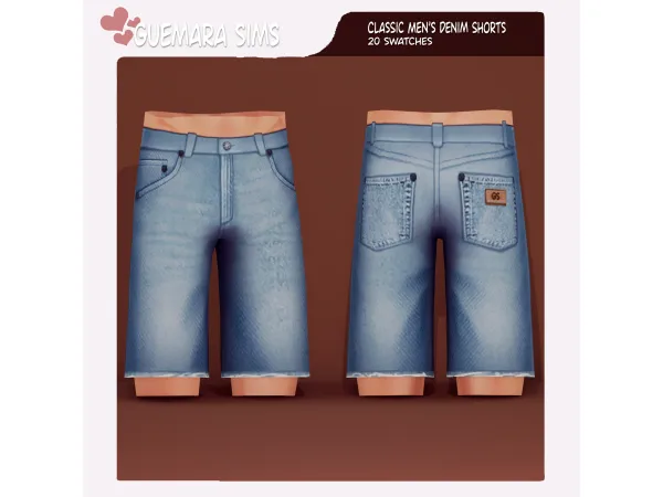 Sims 4 Male Denim Shorts
