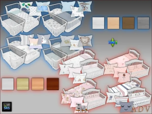 Mix toddler and infant beds with pillows - The Sims 4 Custom Content