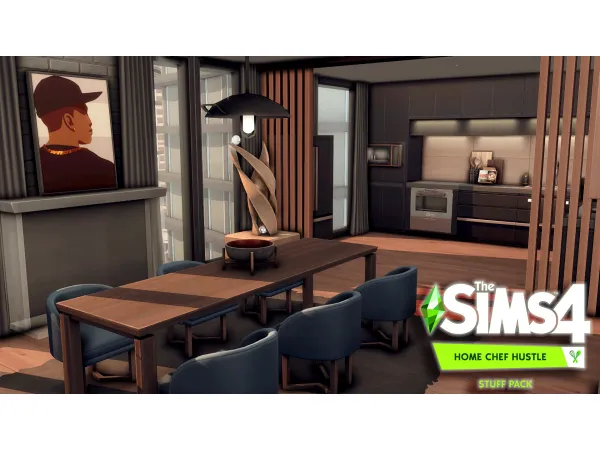 Home Chef luxury apartment | The Sims 4 Home Chef Hustle stuff pack | NO CC build by Bojana Sims